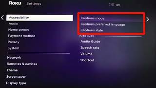 How to turn on and off closed caption on Roku