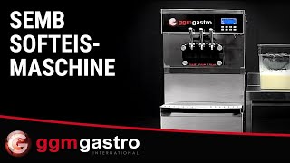 Soft ice cream machine - 26-30 litres/h - 2.1 kW - for 3 flavours (2 & Mix function)