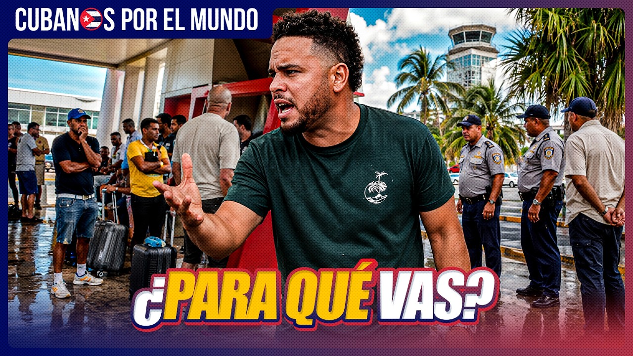 Cubanos varados en el aeropuerto de La Habana por apagones y caos