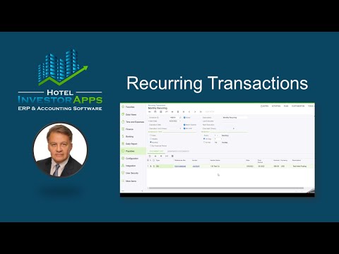 Set-it and forget-in recurring transactions in HIA