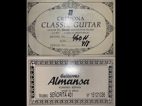 Обзор Гитар Cremona 460Н ель ламинат размер 7/8 и Almansa S 401 кедр массив размер 7/8
