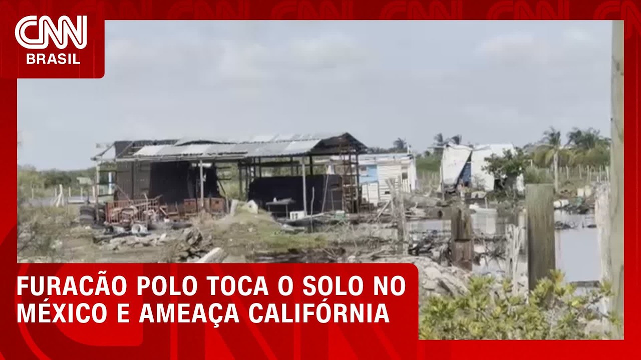 Furacão Polo toca o solo no México com ventos de 177 km/h | LIVE CNN