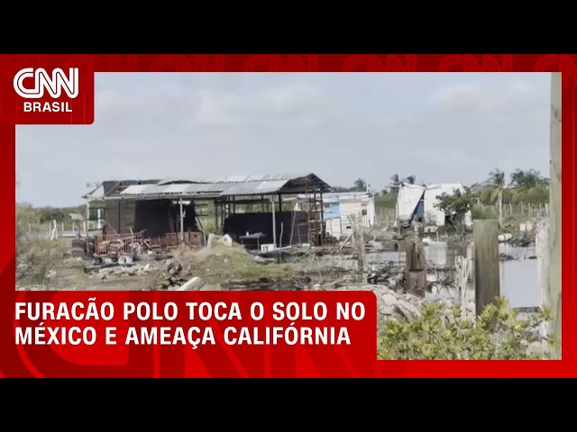 Furacão Polo toca o solo no México com ventos de 177 km/h | LIVE CNN