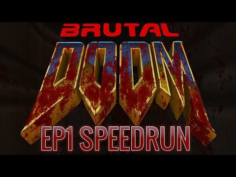 Brutal Doom V21 Speedrun - Episode 1 UV - 6:46 (RTA)