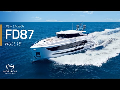Horizon Yachts Launches New FD87 Skyline Hull 18