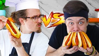 Competitive Eater vs Professional Chef (ft. Josh Weissman)