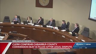 Cabarrus County commission seat to be filled after legal dispute
