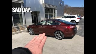 Saying goodbye to the Ford Fusion.. The car that started it all! (crying)