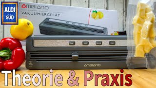 A..Ei aus dem Vakuumbeutel ?! Ich erklär & zeig das Aldi Vakuumiergerät von Ambiano ! (Vakuumierer)