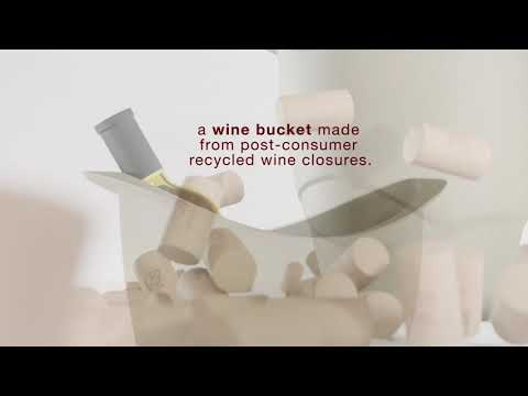 Vinny : a wine bucket made from recycled Vinventions' wine closures