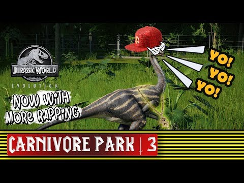 BLACK STRUTHIOMIMUS! | CARNIVORE PARK | Jurassic World Evolution Challenge Mode Jurassic [REUPLOAD]