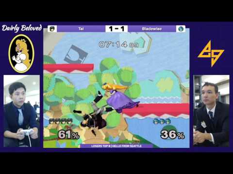 Tai (Marth) vs. Bladewise (Peach) | SSBM LT8 | Dairly Beloved