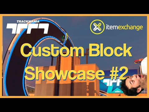 I tried more cool custom blocks! Trackmania Map Editor