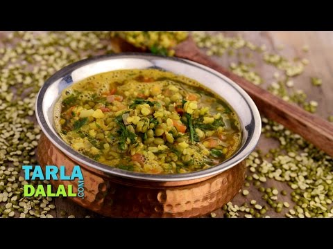 Moong Dal with Spinach (Iron Rich Recipe) by Tarla Dalal