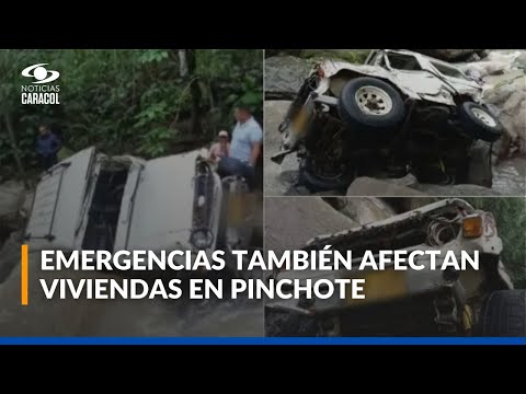 Cinco personas murieron tras creciente súbita en Santander por fuertes lluvias en Palmar