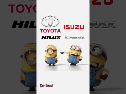 Toyota Hilux vs Isuzu D max  battel funny#car #automobile #funny #trending #asmr #suv #tiktok #fyp