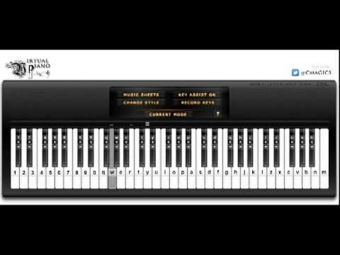 Virtual piano EASY PIANO SONG FOR BEGINNERS  (REACHHARRIS)