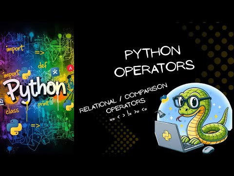 Comparison Relational Operators In Python Python Tutorial For Beginners Part 5