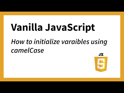 Initialization Using Camelcasing Example 3 Javascript