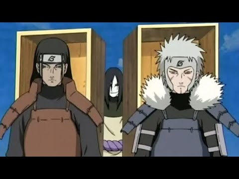 Hiruzen vs Orochimaru, Orochimaru uses Edo Tensei Hashirama and Tobirama