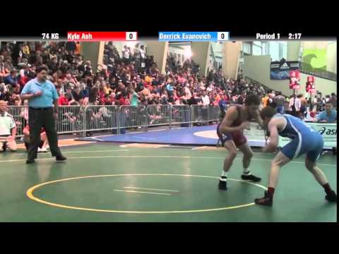 Men`s Freestyle 74 KG Kyle Ash vs. Derrick Evanovich