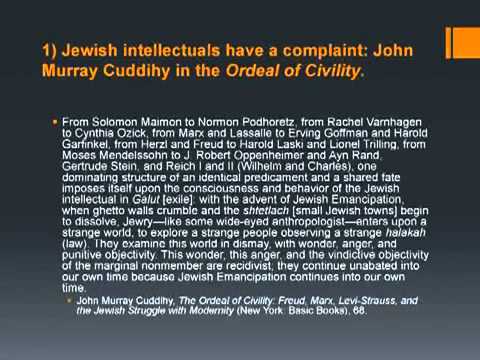 Prof. Kevin Macdonald (3 of 6) Jewish Intellectual Movements in 20th Century