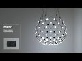 Luceplan-Mesh-Pendelleuchte-LED-o55-cm---Abhaengung-1-m YouTube Video