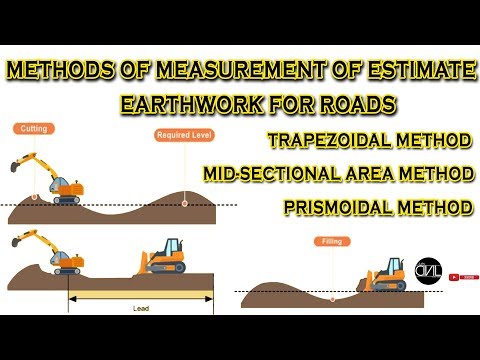 Methods of Measurement of Earthwork for Roads| QSC | [HINDI]