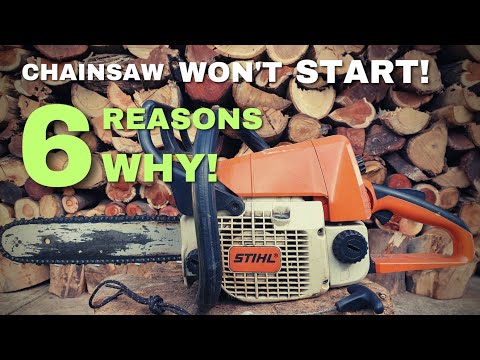 Chainsaw Doesn't Start? 6 Reasons Why & How To Fix!