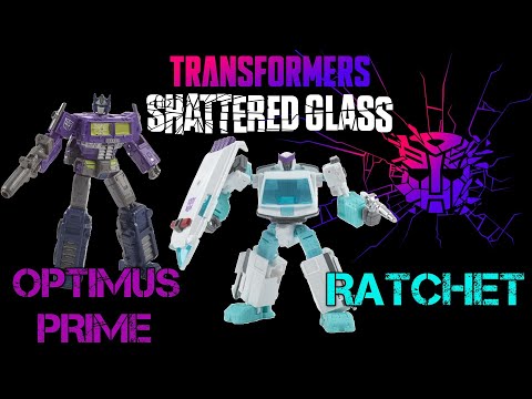 Amazon Exclusive Shattered Glass OPTIMUS PRIME and RATCHET