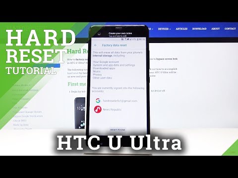 How to Factory Reset HTC U Ultra - Delete Data