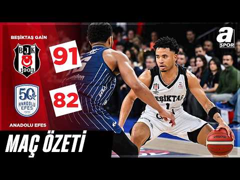 Beşiktaş Gain 91-82 Anadolu Efes Maç Özeti | Ziraat Bankası Basketbol Türkiye Kupası Yarı Final