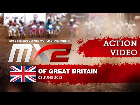 Pauls Jonass passes Jorge Prado - MX2 Race 2 - MXGP of Great Britain 2018