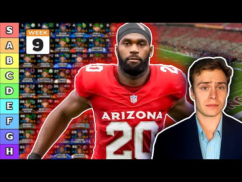 Top 70 WR & RB Rankings - Week 9 Fantasy Football