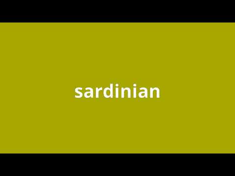 what is the meaning of sardinian