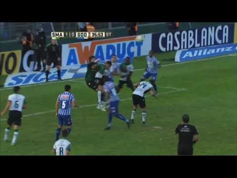 El Morro se fue expulsado. San Martín 1 - Godoy Cruz 0. Fecha 16. Primera División 2016.