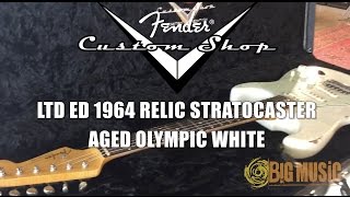 Video thumbnail for FENDER CUSTOM SHOP | LTD ED 1964 RELIC STRATOCASTER - AGED OLYMPIC WHITE | UNBOXING AND DEMO by Big Music Australia