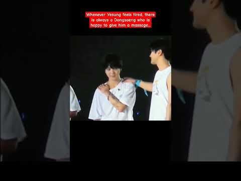 Whenever Yesung feels tired, there is always a Dongsaeng who is happy to give him a massage...
