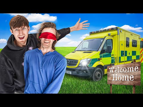 We converted an AMBULANCE into our BROTHERS DREAM CAMPERVAN!