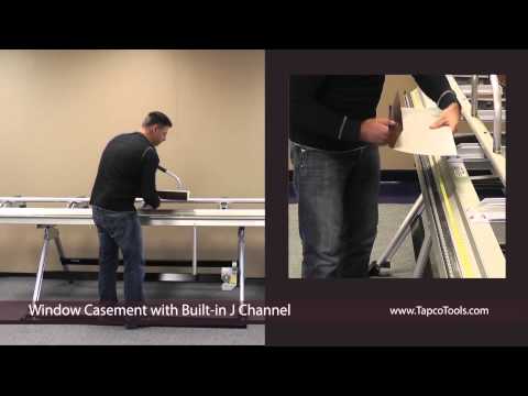 Bending a Window Casement with Built-in J-channel