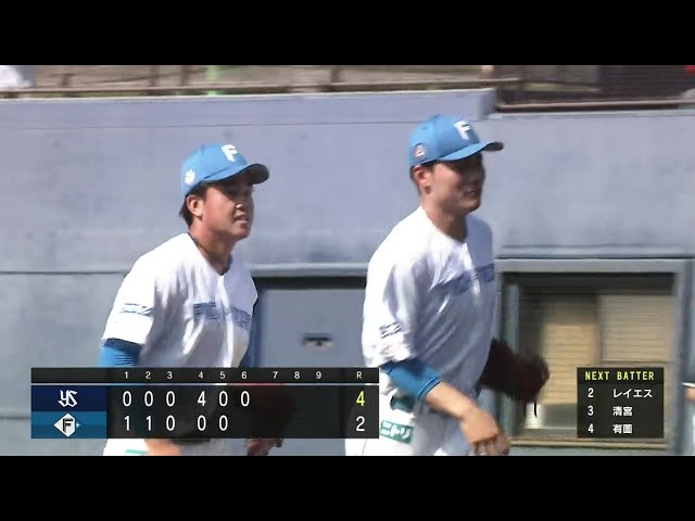 【ファーム】ファイターズ・清宮幸太郎 強烈なゴロを素早い反応で好捕し、チームを守り立てる!! 2024年5月18日 北海道日本ハムファイターズ 対 東京ヤクルトスワローズ