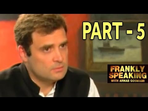 Frankly Speaking with Rahul Gandhi - Part 5 | Arnab Goswami Exclusive Interview