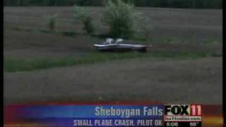 preview picture of video 'Small plane crashes in Sheboygan County'