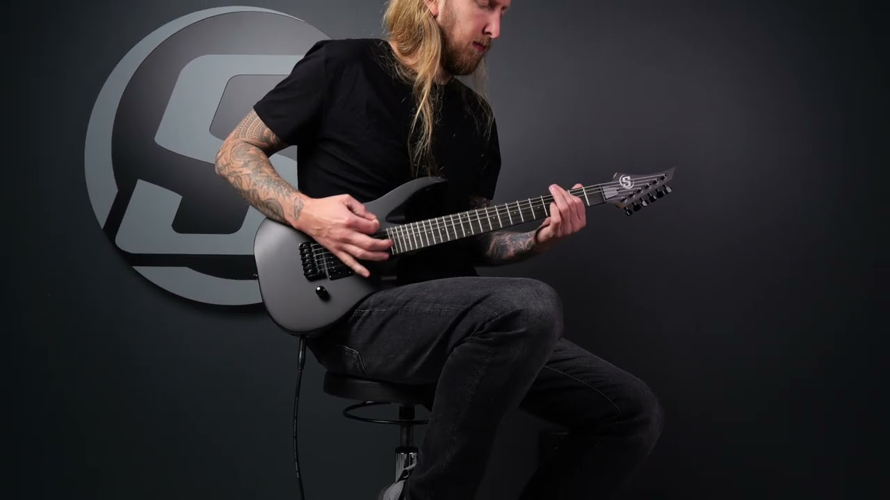 S by Solar AB4.61MC 22.5" Scale Electric Guitar - Carbon Black Matte