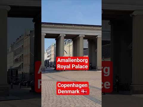 Denmark 🇩🇰 Amalienborg Royal Palace Copenhagen Denmark #travel #travelvlog #trending #viral