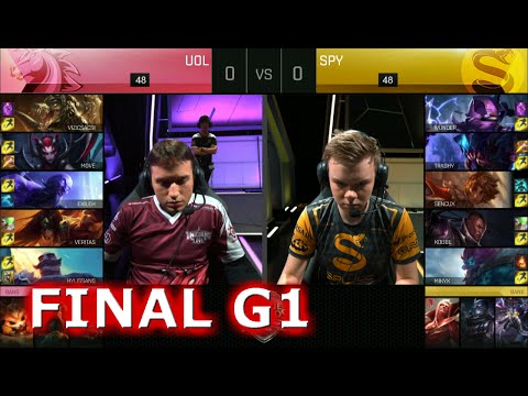 Splyce vs UOL (Unicorns of Love) | Game 1 Finals S6 Worlds 2016 EU Regionals Round 3 | SPY vs UOL G1