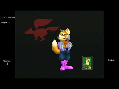 GSS 73 SSBM - Tiramisu (Blue Fox) vs. Project (Default Fox) - Melee LF