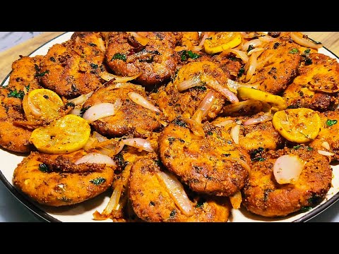 Chicken Tawa Kebab Recipe | How To Make Tawa Chicken Kebab Recipe At Home | Chicken Kebab Recipe,