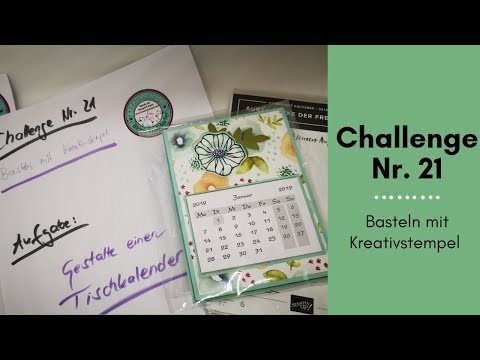 Challenge Nr. 21 Basteln mit Kreativstempel Kartentausch Challenge