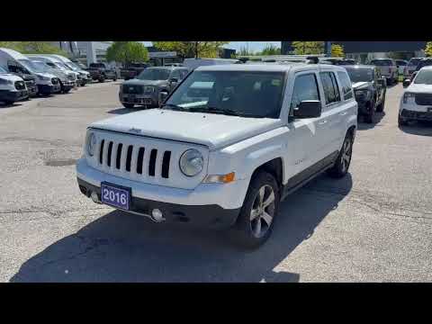 2016 Jeep Patriot 4WD 4dr High Altitude in White for sale at Pine Tree Ford in Woodbridge, ON